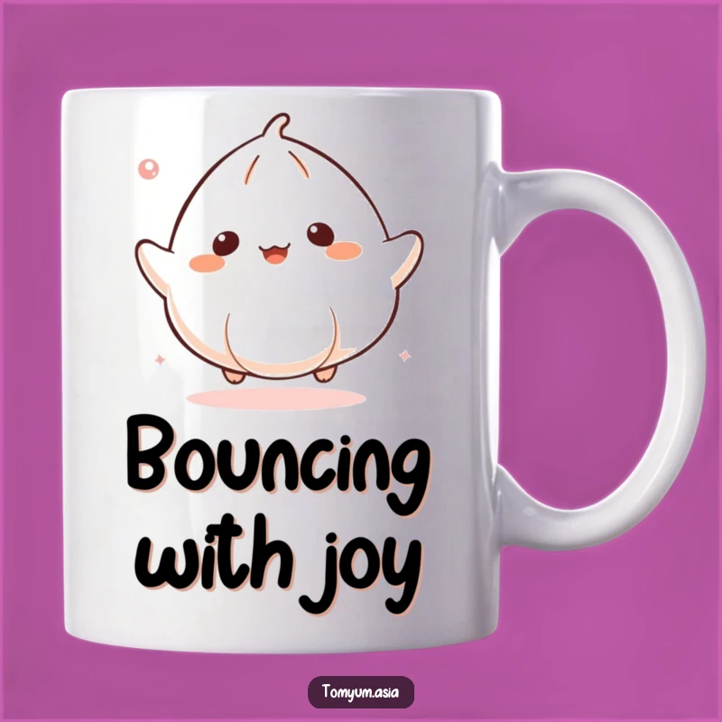 Funny Kawaii Dumpling Bounce Mug: A Joyful Gift for Food Lovers