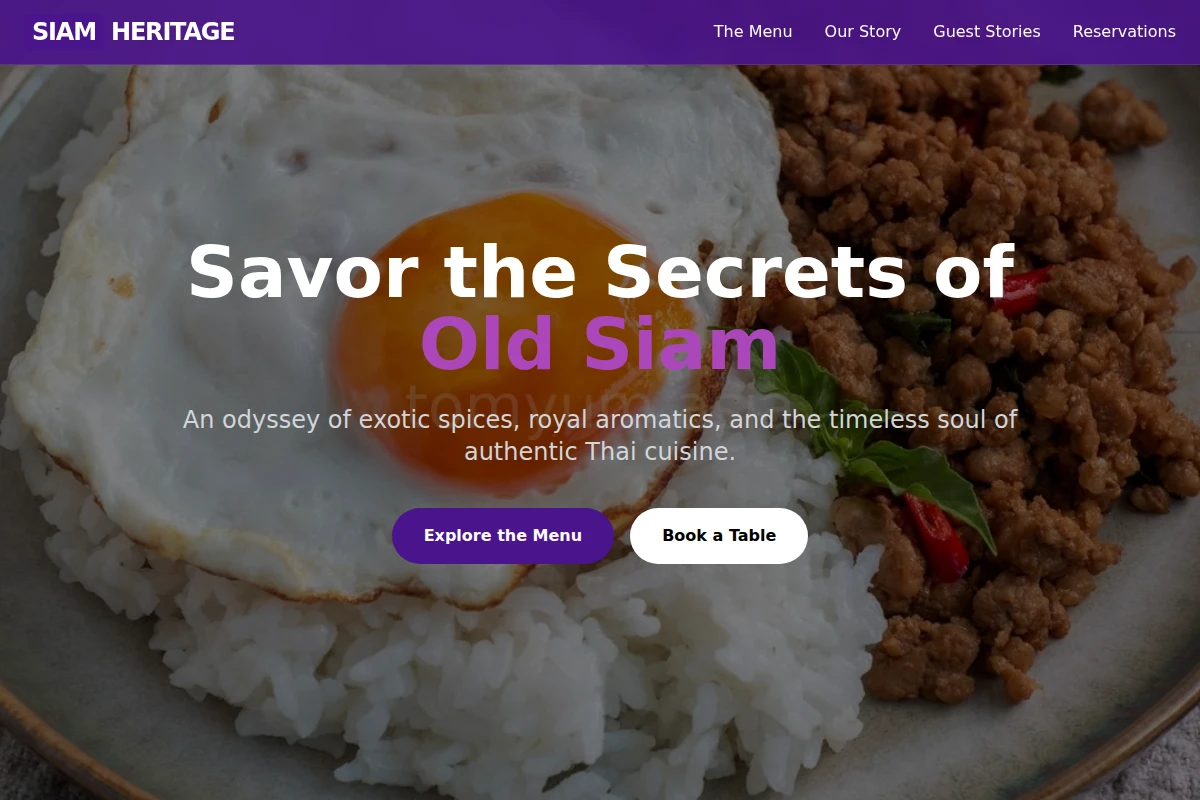 Exotic Thai Food