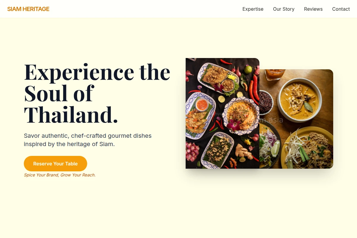 Gourmet Thai Food