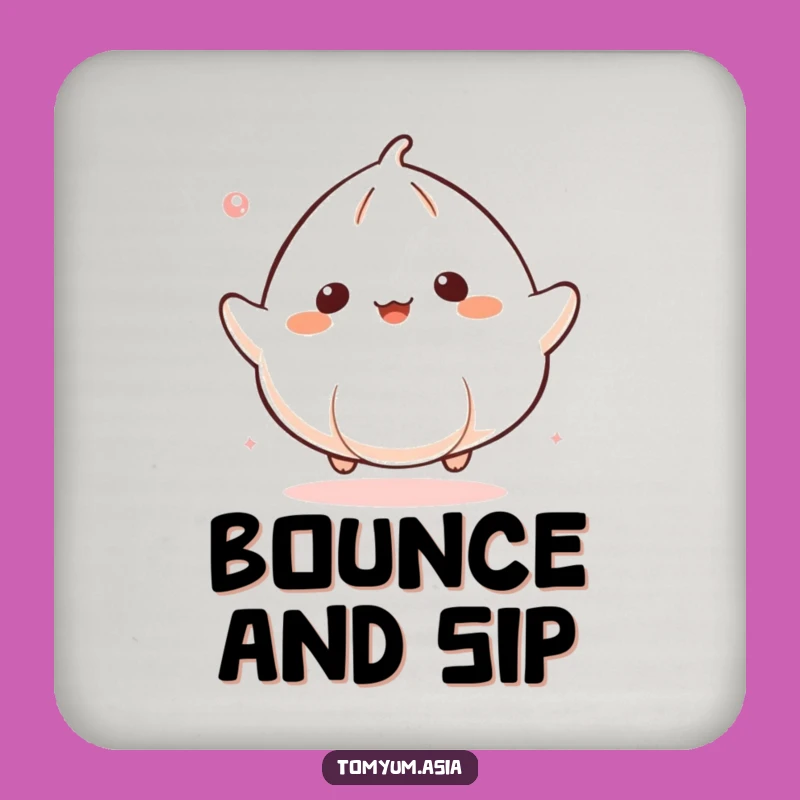 Funny Kawaii Dumpling Bounce Coaster Set: Protect with Playfulness