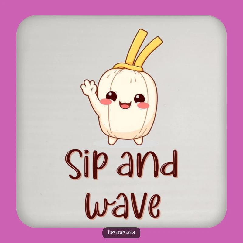 Funny Kawaii Noodle Wave Coaster Set: Welcome Humor