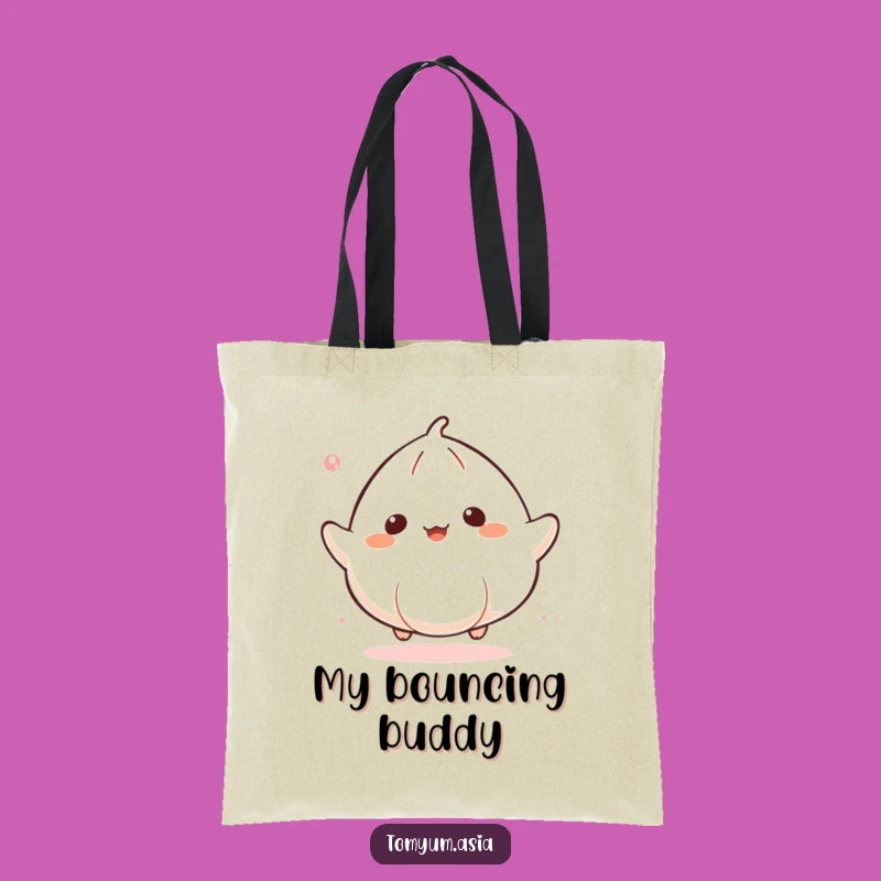 Funny Kawaii Dumpling Bounce Tote Bag: Carry Your Joy